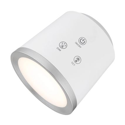 Globo - Lampe de table tactile LED dimmable 4 en 1 LED/6W/3,7V 3000K/4000K/6500K 1500 mAh USB blanche