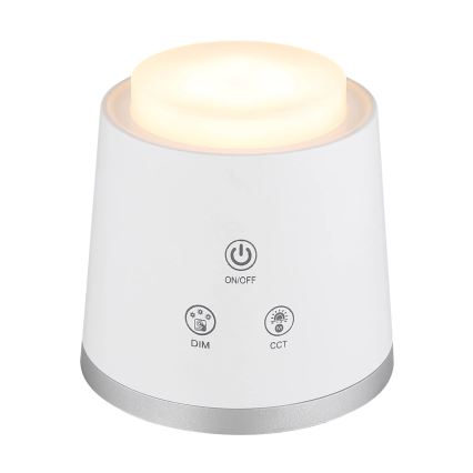 Globo - Lampe de table tactile LED dimmable 4 en 1 LED/6W/3,7V 3000K/4000K/6500K 1500 mAh USB blanche