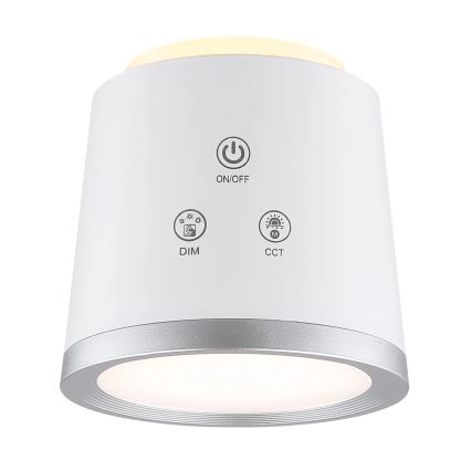 Globo - Lampe de table tactile LED dimmable 4 en 1 LED/6W/3,7V 3000K/4000K/6500K 1500 mAh USB blanche