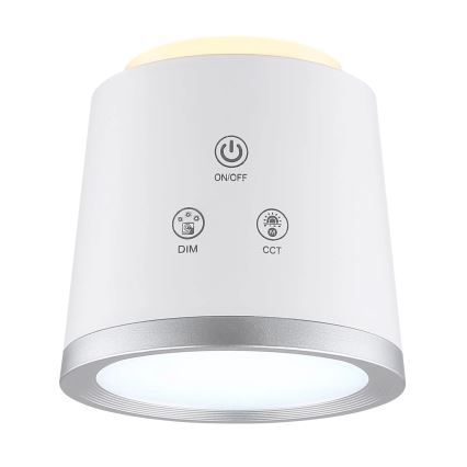 Globo - Lampe de table tactile LED dimmable 4 en 1 LED/6W/3,7V 3000K/4000K/6500K 1500 mAh USB blanche