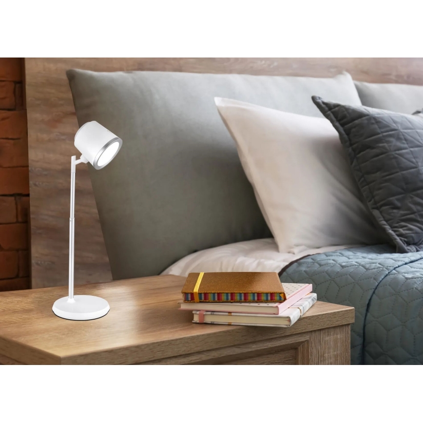 Globo - Lampe de table tactile à intensité variable 4en1 LED/6W/3,7V 3000K/4000K/6500K 1500 mAh USB blanc
