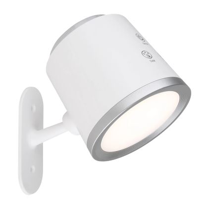 Globo - Lampe de table tactile à intensité variable 4en1 LED/6W/3,7V 3000K/4000K/6500K 1500 mAh USB blanc