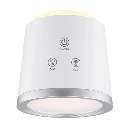 Globo - Lampe de table tactile à intensité variable 4en1 LED/6W/3,7V 3000K/4000K/6500K 1500 mAh USB blanc