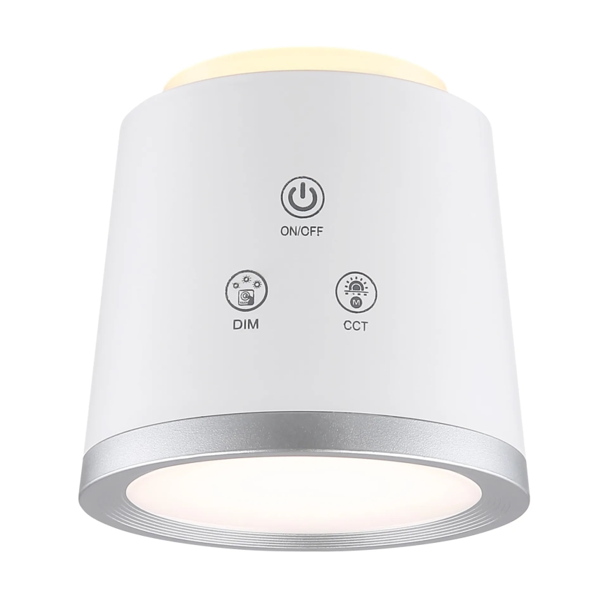 Globo - Lampe de table tactile à intensité variable 4en1 LED/6W/3,7V 3000K/4000K/6500K 1500 mAh USB blanc