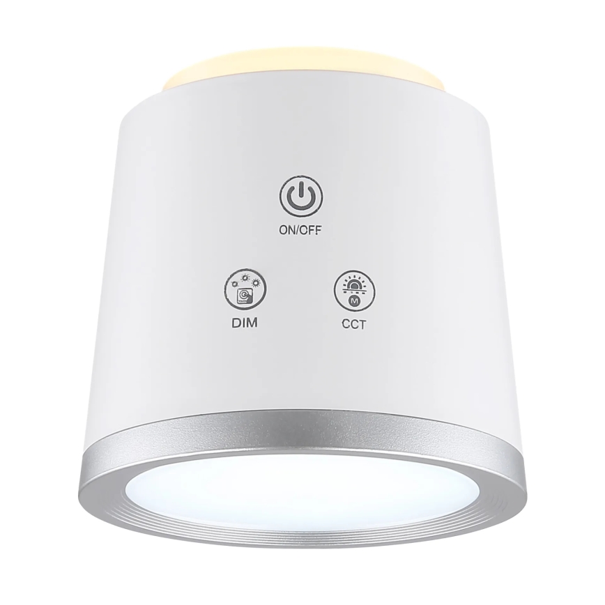 Globo - Lampe de table tactile à intensité variable 4en1 LED/6W/3,7V 3000K/4000K/6500K 1500 mAh USB blanc