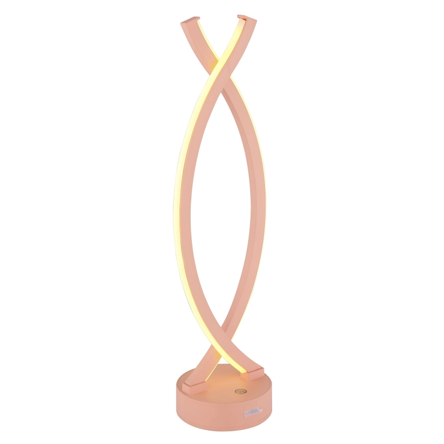 Globo - Dimmbare LED-Tischleuchte mit Touch-Funktion LED/1W/3,7V 3000K 1800 mAh USB rosa