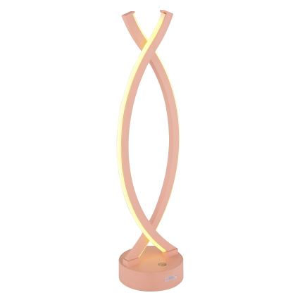 Globo - Lampada da tavolo LED dimmerabile con funzione Touch LED/1W/3,7V 3000K 1800 mAh USB rosa