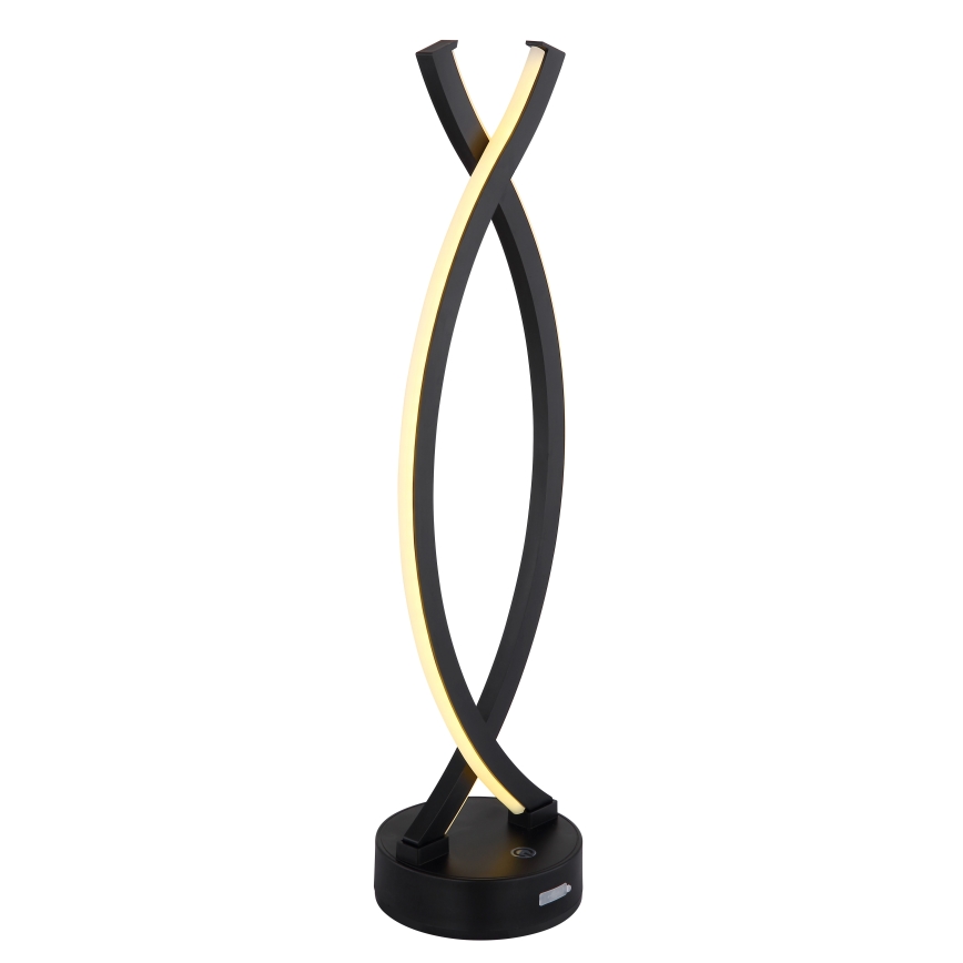 Globo - Lampada da tavolo LED dimmerabile con funzione Touch LED/1W/3,7V 3000K 1800 mAh USB nero