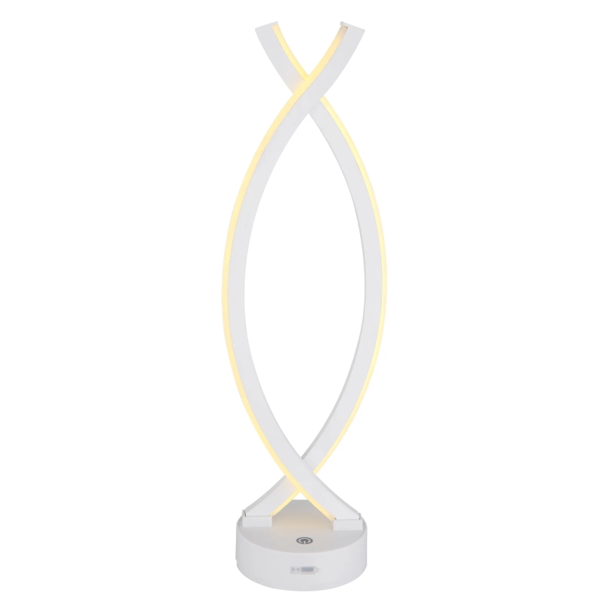 Globo - Dimmbare LED-Tischleuchte mit Touch-Funktion LED/1W/3,7V 3000K 1800 mAh USB weiß