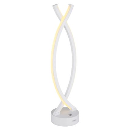 Globo - Lampe de table tactile à intensité variable LED/1W/3,7V 3000K 1800 mAh USB blanc