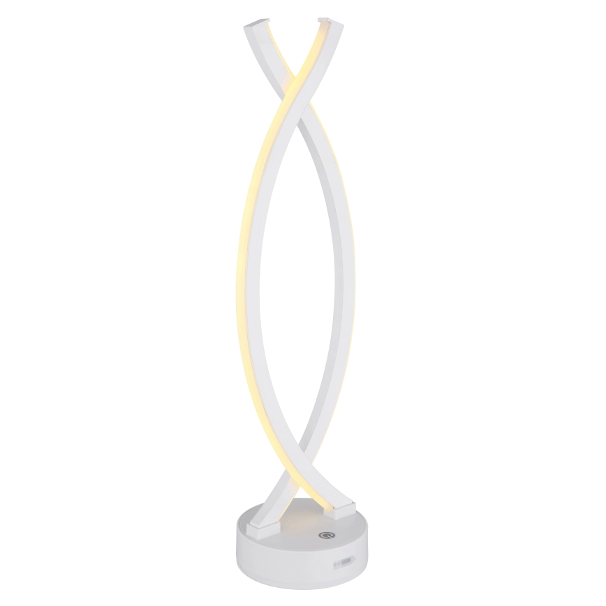 Globo - Lampe de table tactile à intensité variable LED/1W/3,7V 3000K 1800 mAh USB blanc