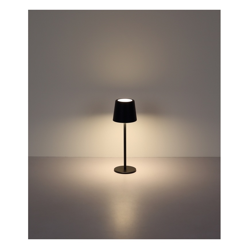 Globo - Lampe de table tactile extérieure à intensité variable LED/2W/5V 3000/4000/6000K 2200 mAh IP44 noir