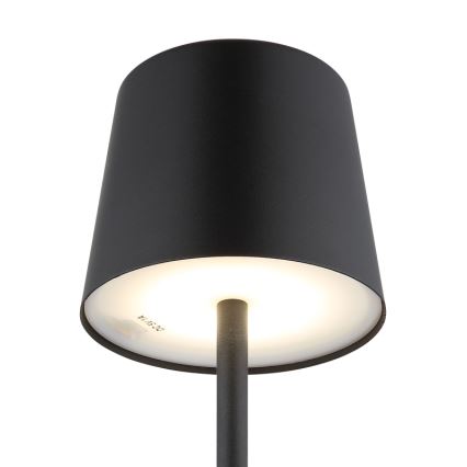 Globo - Lampe de table tactile extérieure à intensité variable LED/2W/5V 3000/4000/6000K 2200 mAh IP44 noir