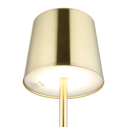 Globo - LED dimmbare Touch-Tischlampe, wiederaufladbar, LED/2W/3,7V 3000/4000/6000K 2200 mAh, goldfarben