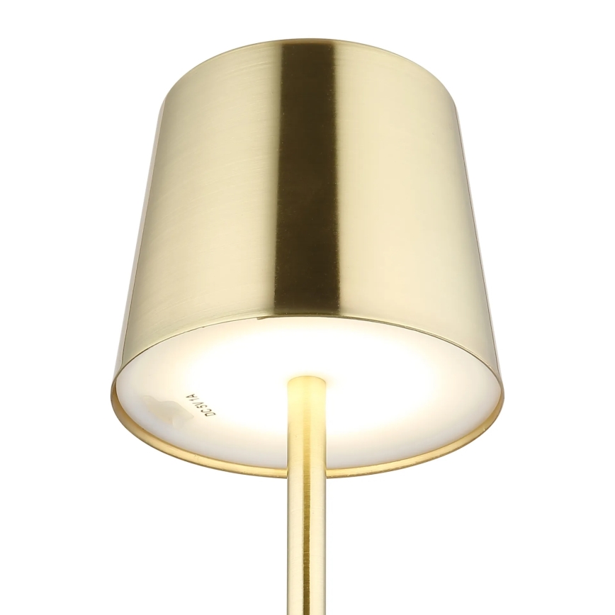 Globo - LED dimmbare Touch-Tischlampe, wiederaufladbar, LED/2W/3,7V 3000/4000/6000K 2200 mAh, goldfarben