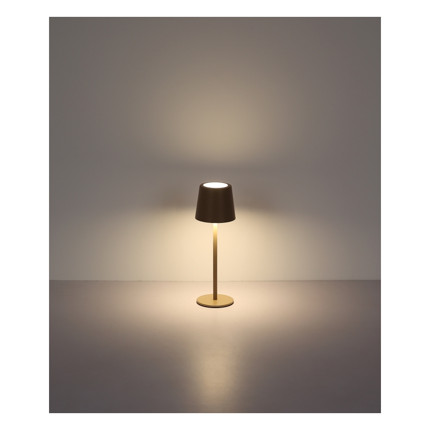 Globo - Lampe de table tactile extérieure à intensité variable LED/2W/5V 3000/4000/6000K 2200 mAh IP44 crème
