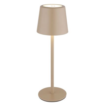 Globo - Lampe de table tactile extérieure à intensité variable LED/2W/5V 3000/4000/6000K 2200 mAh IP44 crème