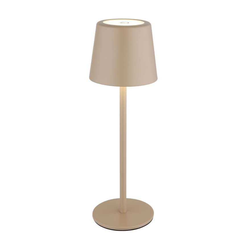 Globo - Lampe de table tactile extérieure à intensité variable LED/2W/5V 3000/4000/6000K 2200 mAh IP44 crème