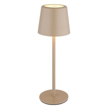 Globo - Lampe de table tactile extérieure à intensité variable LED/2W/5V 3000/4000/6000K 2200 mAh IP44 crème