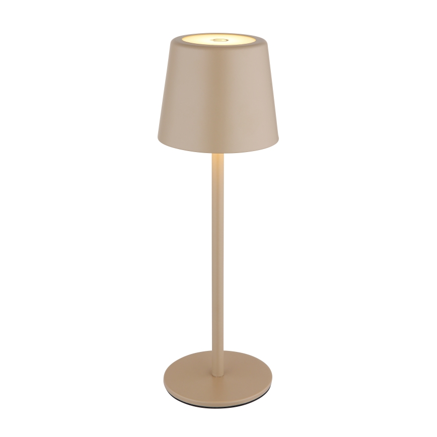 Globo - Lampe de table tactile extérieure à intensité variable LED/2W/5V 3000/4000/6000K 2200 mAh IP44 crème