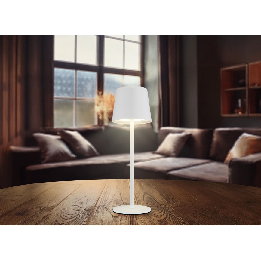 Globo - Lampe de table tactile extérieure à intensité variable LED/2W/5V 3000/4000/6000K 2200 mAh IP44 blanc