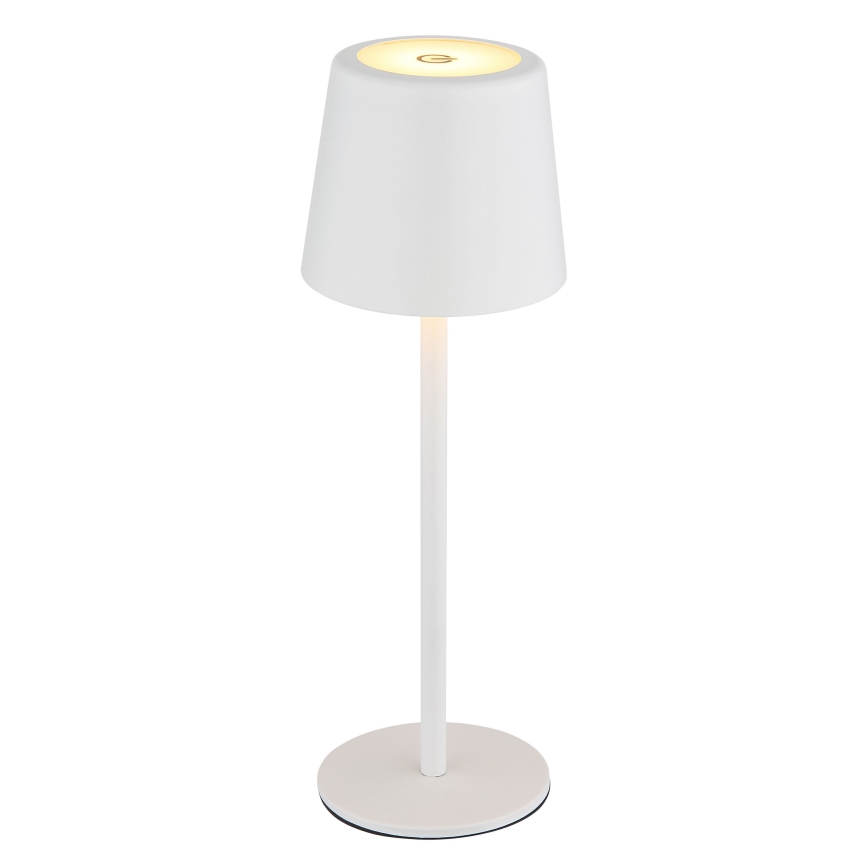 Globo - Lampe de table tactile extérieure à intensité variable LED/2W/5V 3000/4000/6000K 2200 mAh IP44 blanc