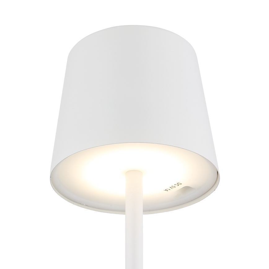 Globo - Lampe de table tactile extérieure à intensité variable LED/2W/5V 3000/4000/6000K 2200 mAh IP44 blanc
