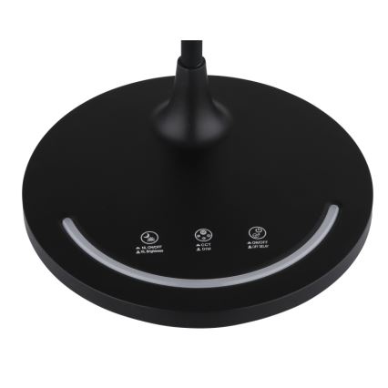 Globo - Lampe de table tactile flexible à intensité variable LED/12W/230V 3000/4000/6500K CRI 90 noir