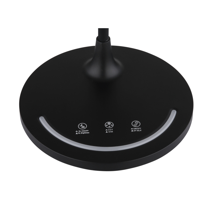 Globo - Lampe de table tactile flexible à intensité variable LED/12W/230V 3000/4000/6500K CRI 90 noir