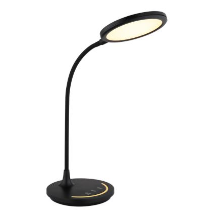 Globo - Lampe de table tactile flexible à intensité variable LED/12W/230V 3000/4000/6500K CRI 90 noir
