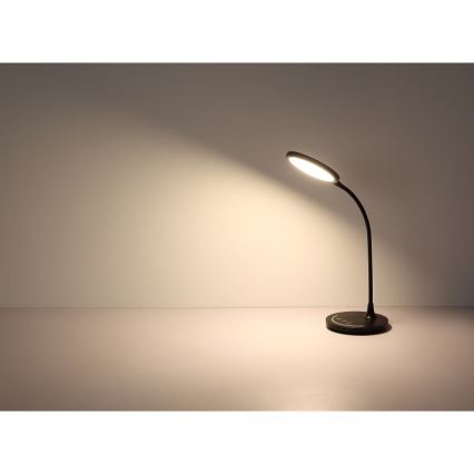 Globo - Lampe de table tactile flexible à intensité variable LED/12W/230V 3000/4000/6500K CRI 90 noir