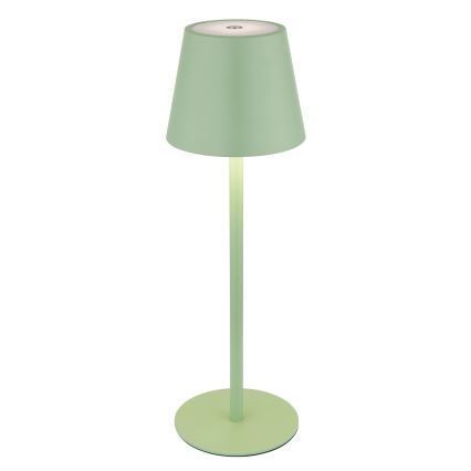 Globo - Lampada da tavolo ricaricabile per esterni dimmerabile a sfioramento 3-in-1 LED/3W/5V 3000/4000/5000K IP54 1800 mAh verde