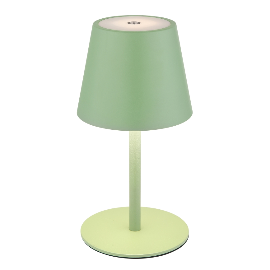 Globo - Lampada da tavolo ricaricabile per esterni dimmerabile a sfioramento 3-in-1 LED/3W/5V 3000/4000/5000K IP54 1800 mAh verde