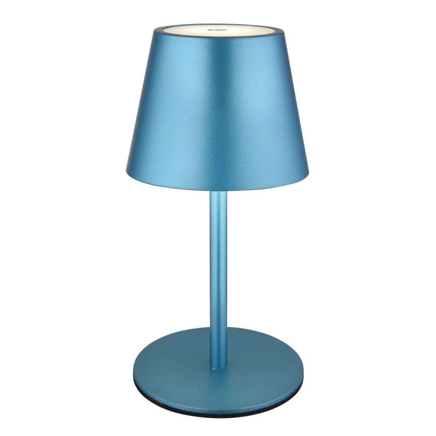 Globo - LED lampada da tavolo ricaricabile da esterno dimmerabile a tocco 3 in 1 LED/3W/5V 3000/4000/5000K IP54 1800 mAh blu