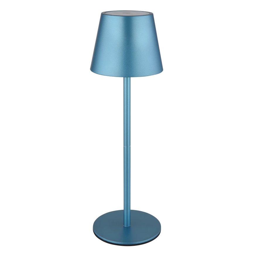Globo - LED-dimmbare, per Touch steuerbare, wiederaufladbare Außen-Tischlampe 3-in-1 LED/3W/5V 3000/4000/5000K IP54 1800 mAh blau