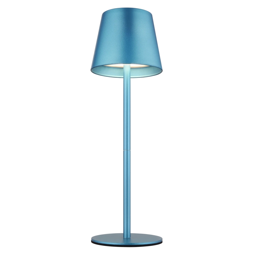Globo - LED-dimmbare, per Touch steuerbare, wiederaufladbare Außen-Tischlampe 3-in-1 LED/3W/5V 3000/4000/5000K IP54 1800 mAh blau