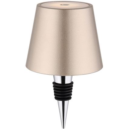 Globo - Lampada da tavolo da esterno ricaricabile dimmerabile con controllo touch 3 in 1 LED/3W/5V 3000/4000/5000K IP54 1800 mAh ottone