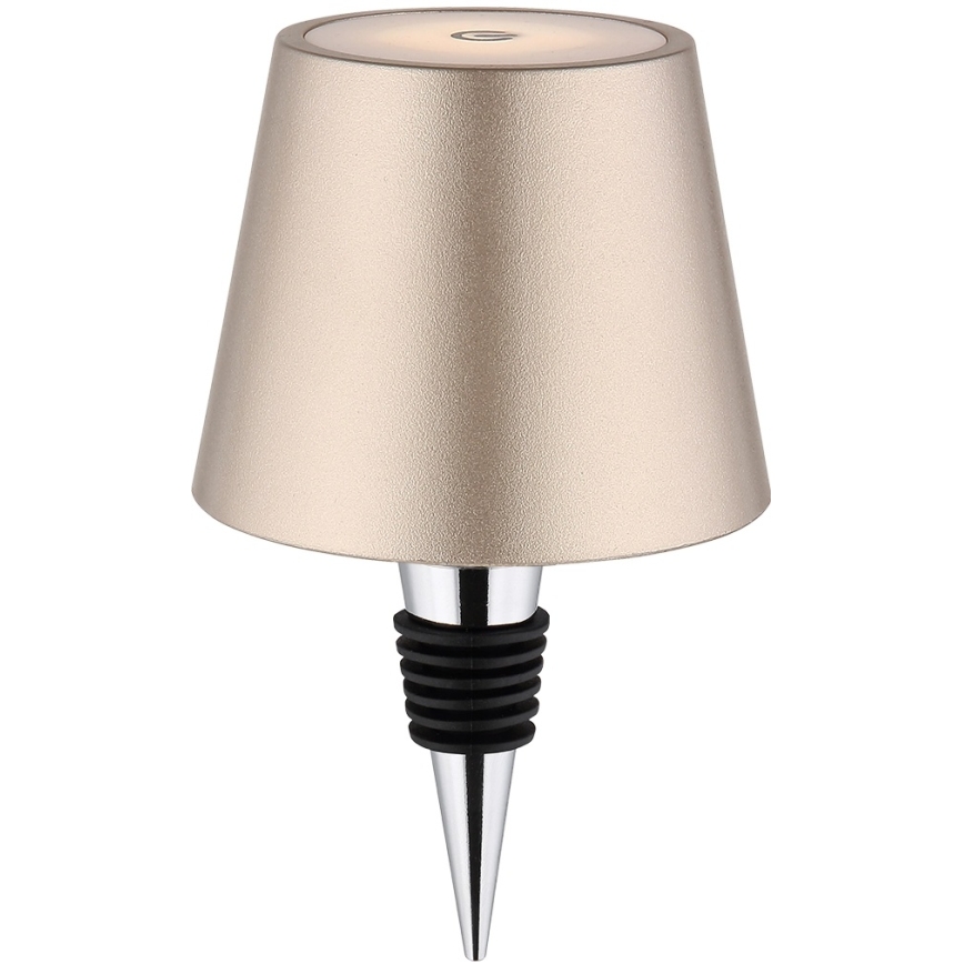 Globo - Lampada da tavolo da esterno ricaricabile dimmerabile con controllo touch 3 in 1 LED/3W/5V 3000/4000/5000K IP54 1800 mAh ottone