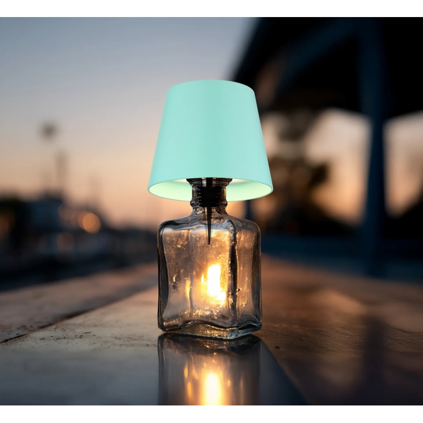 Globo - LED-dimmbare Touch-Akku-Tischleuchte für den Außenbereich 3-in-1 LED/3W/5V 3000/4000/5000K IP54 1800 mAh minzgrün