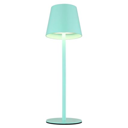 Globo - LED-dimmbare Touch-Akku-Tischleuchte für den Außenbereich 3-in-1 LED/3W/5V 3000/4000/5000K IP54 1800 mAh minzgrün