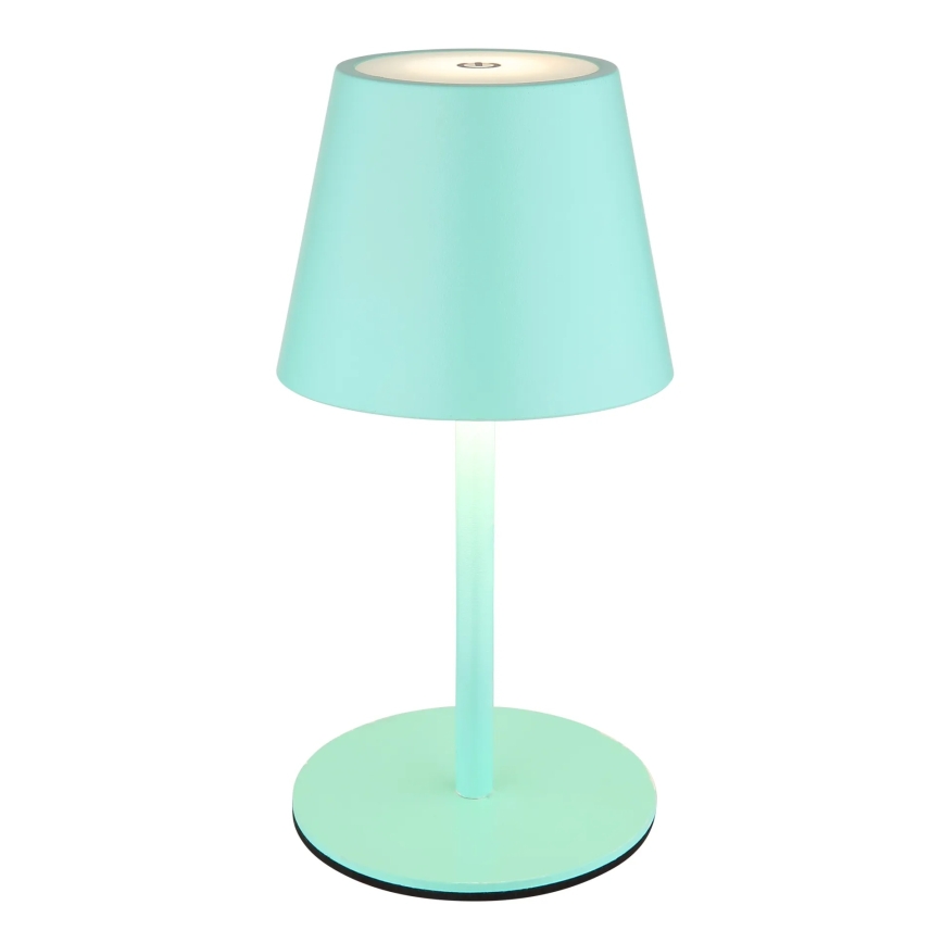 Globo - LED-dimmbare Touch-Akku-Tischleuchte für den Außenbereich 3-in-1 LED/3W/5V 3000/4000/5000K IP54 1800 mAh minzgrün