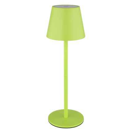 Globo - LED, dimmbar, mit Touch-Bedienung, wiederaufladbare Outdoor-Tischlampe 3-in-1 LED/3W/5V 3000/4000/5000K IP54 1800 mAh grün