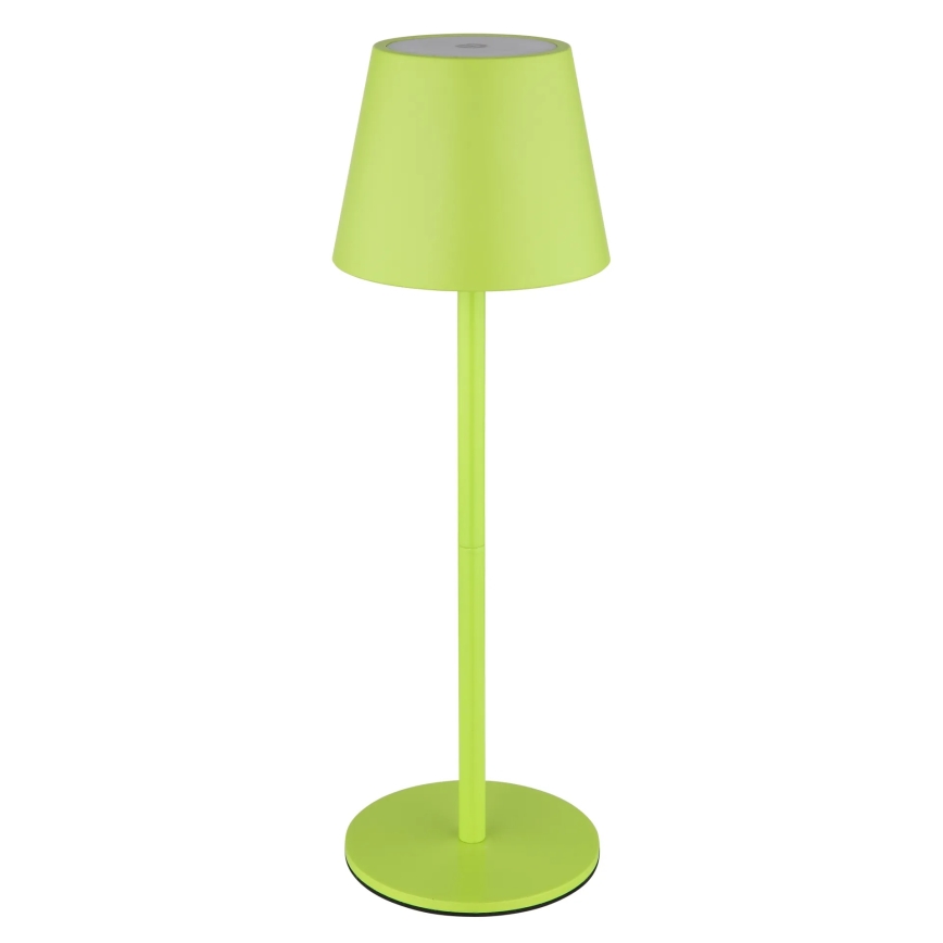 Globo - LED, dimmbar, mit Touch-Bedienung, wiederaufladbare Outdoor-Tischlampe 3-in-1 LED/3W/5V 3000/4000/5000K IP54 1800 mAh grün