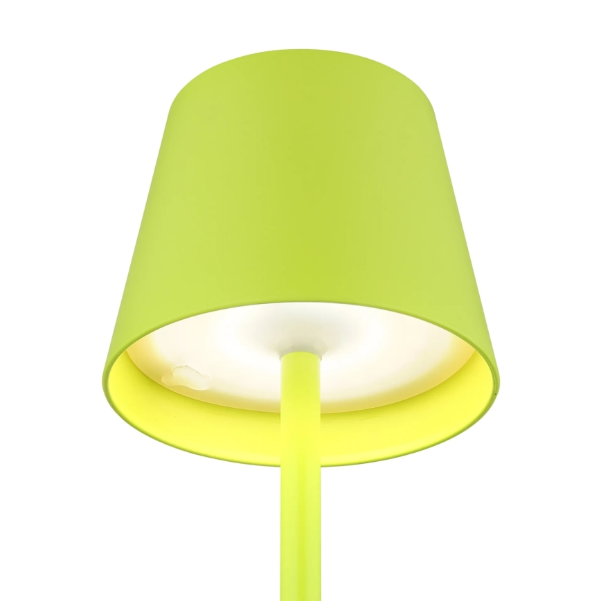 Globo - LED, dimmbar, mit Touch-Bedienung, wiederaufladbare Outdoor-Tischlampe 3-in-1 LED/3W/5V 3000/4000/5000K IP54 1800 mAh grün