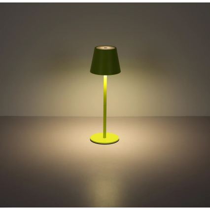 Globo - Lampada da tavolo LED ricaricabile per esterni 3 in 1 dimmerabile a sfioramento LED/3W/5V 3000/4000/5000K IP54 1800 mAh verde