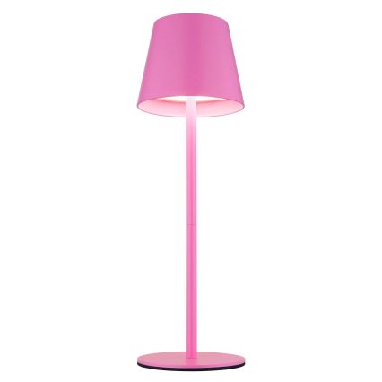 Globo - LED-dimmbar, mit Touch-Steuerung, wiederaufladbare Outdoor-Tischlampe 3in1 LED/3W/5V 3000/4000/5000K IP54 1800 mAh rosa