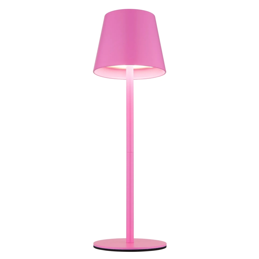 Globo - LED-dimmbar, mit Touch-Steuerung, wiederaufladbare Outdoor-Tischlampe 3in1 LED/3W/5V 3000/4000/5000K IP54 1800 mAh rosa
