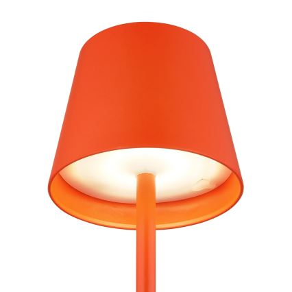 Globo - Lampada da tavolo ricaricabile LED dimmerabile a sfioramento per esterno 3-in-1 LED/3W/5V 3000/4000/5000K IP54 1800 mAh rossa