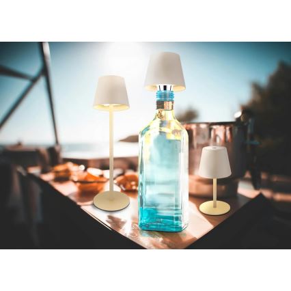 Globo - Lampe de table d'extérieur rechargeable, tactile et à intensité variable, LED/3W/5V 3000/4000/5000K IP54 1800 mAh