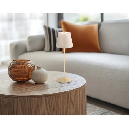 Globo - Lampe de table d'extérieur rechargeable, tactile et à intensité variable, LED/3W/5V 3000/4000/5000K IP54 1800 mAh